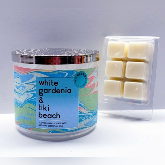 WHITE GARDENIA & TIKI BEACH -Bath & Body Works Candle Wax Melts- $8 per pack - Picture 7 of 9